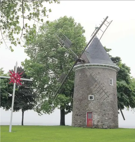  ?? PHIL CARPENTER/MONTREAL GAZETTE FILES ?? Jane’s Walk in Pointe-Claire Village on Saturday will include the historic waterfront windmill. Another walk will take place in Lachine, also this Saturday.