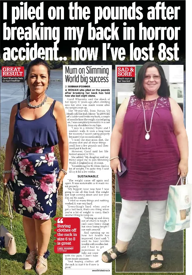 I Piled On The Pounds After Breaking My Back In Horror Accident Now I Ve Lost 8st Pressreader