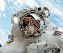  ??  ?? Astronaut Mike Hopkins says his favourite memory from his 166 days was his space walk to replace a faulty water pump.