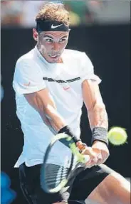  ?? CAMERON SPENCER / GETTY ?? Rafael Nadal ahir a Melbourne