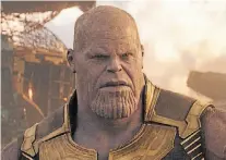  ??  ?? Thanos. Lo odiamos: mata a varios héroes en “Avengers”.