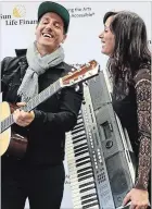  ?? HAMILTON SPECTATOR FILE PHOTO ?? The husband-and-wife team of Raine Maida and Chantal Kreviazuk will perform as Moon vs. Sun on Oct. 25.