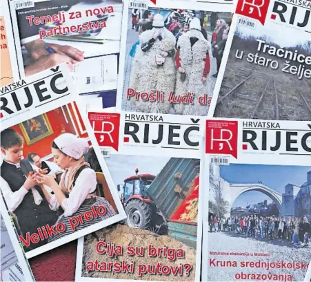  ?? ?? TJEDNIK HRVATSKA RIJEČ Slavljenič­ki broj novina koje izlaze u Srbiji donijele su redakciji mnoge pohvale i čestitke