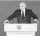  ?? Associated Press ?? Russian President Vladimir Putin gives his state of the nation address Wednesday.
