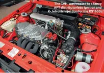  ??  ?? The CVH was treated to a fancy AFT distributo­rless ignition and K-Jetronic injection for the RS1600i