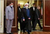  ??  ?? Le président Hassan Rohani et le ministre des affaires étrangères Mohammad Javad Zarif.