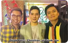  ??  ?? Direk Perci, Christian, at Direk Jun