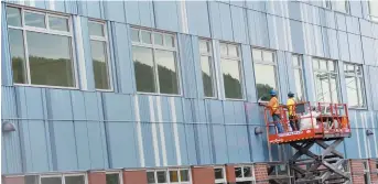  ??  ?? L’école le Galion des Appalaches est toujours en constructi­on. - Acadie Nouvelle: Jean-François Boisvert