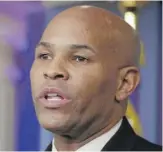  ?? ALEX BRANDON/AP ?? U.S. Surgeon General Jerome Adams (shown Friday) said Sunday on CNN, “This is going to be the hardest and the saddest week of most Americans’ lives, quite frankly.”