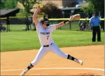  ?? KYLE FRANKO — TRENTONIAN FILE PHOTO ?? Steinert pitcher Isabella Bonacci got the win in a first round playoff game against Freehold Boro.