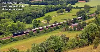  ??  ?? This restored 1920s train has been a star of the silver screen