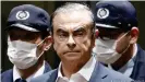  ??  ?? Ghosn was originally arrested in Tokyo in November 2018 but fled after he was released on bail