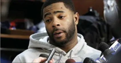  ?? THE ASSOCIATED PRESS ?? New England Patriots cornerback Malcolm Butler said Tuesday he didn’t miss a curfew or do anything off the field that would have hurt New England’s chances of winning the Super Bowl before he was benched for the game. The Associated Press