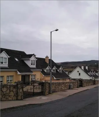  ??  ?? Rockfield Manor housing estate which has been without public lighting since March 2016.