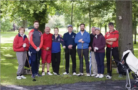  ??  ?? Competitor­s in the Coollattin Golf Club GAA event last weekend.