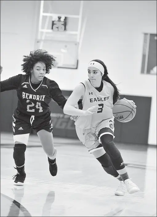  ?? Courtesy Photo/University of the Ozarks ?? Junior guard Kamryn McKinney returns for the University of the Ozarks women this year after averaging 6 points per game last season.