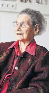  ??  ?? Friederike Möller, geboren am 16. September 1910 in Wien.