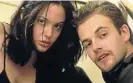  ??  ?? JUST FRIENDS: Angelina Jolie and Jonny Lee Miller