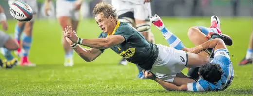  ?? Picture: GALLO IMAGES ?? HOLDING THE FORT: Andries Coetzee has a few plusses that will make him pivotal to the Boks cause against the All Blacks this weekend. He will have to prove he can stand up to anything the New Zealanders can throw at him