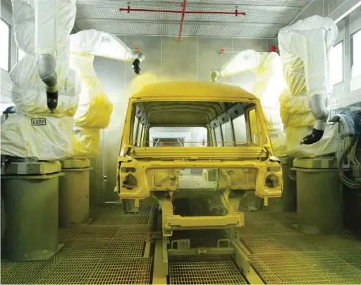  ??  ?? Nippon Paint aims to become a leader in the commercial vehicles segment, in India by 2021.