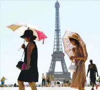  ?? — AFP ?? The Eiffel Tower turned away tourists for two days because of a strike by workers over access policy to the site.