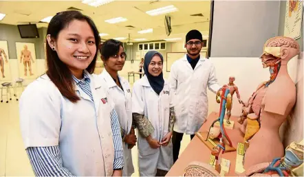  ??  ?? MSU’s MBBS programme provides a continuall­y expanding range of medical experience­s.