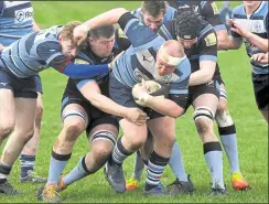  ?? Pic: Peter Branch ?? Prop James Macaulay in action against Marlboroug­h