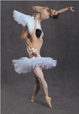  ?? Genevieve Parker ?? Ballet22 has men dancing in satin toe shoes — but not as drag.