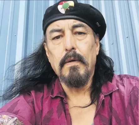  ??  ?? Donald Morin is an Edmonton-based artist who says he has difficulty accepting a government apology for the Sixties Scoop. He wants to see more investment in services for those living with the repercussi­ons of the scoop.