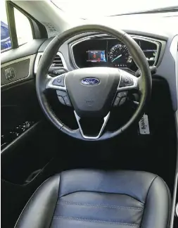  ?? Jon LeBlanc / driving ?? The Fusion sedan is among the Ford vehicles that could see
steering motor attachment bolts break due to corrosion.