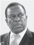  ??  ?? Vice-President Emmerson Mnangagwa