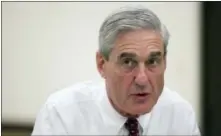  ?? EVAN VUCCI / AP FILE ?? Then-FBI director Robert Mueller speaks during an interview at FBI headquarte­rs in Washington.