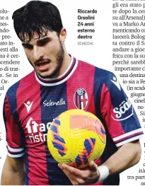  ?? SCHICCHI ?? Riccardo Orsolini 24 anni esterno destro