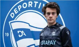  ?? Photograph: Courtesy of Deportivo Alavés ?? Facundo Pellistri at Deportivo Alavés, where he is on loan from Manchester United.