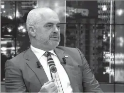  ??  ?? Edi Rama në emisionin “Dritare” në “News24”