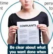  ?? ?? Be clear about what you want done when making a complaint