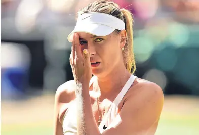  ?? Picture: PA. ?? Maria Sharapova accepts she is under a cloud of suspicion.