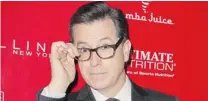  ?? AMANDA SCHWAB/ THE ASSOCIATED PRESS ?? Stephen Colbert had a varied comedy career before Report gig.