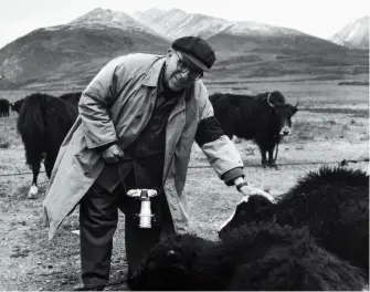 ??  ?? Isreal Epstein in a grazing area in Tibet.