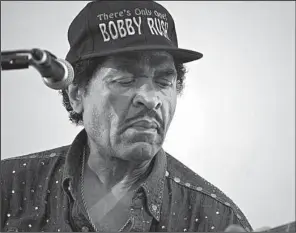  ?? Democrat-Gazette file photo ?? As the man’s hat says, there’s only one Bobby Rush. The bluesman performs at 8:50 p.m. Friday on the Lockwood-Stackhouse stage at the King Biscuit Blues Festival.