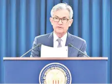  ??  ?? The central bank deployed its most potent tools including trillions of dollars in liquidity lines and an emergency rate cut to near-zero in the pandemic’s opening days, but the new fiscal support Powell (pictured) and other officials have said the economy demands has yet to be approved by Congress.