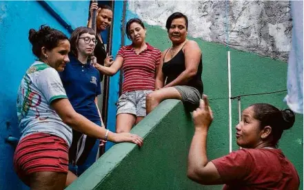  ?? João Machado/Acnur ?? Moradoras venezuelan­as da Casa Miga, abrigo criado em Manaus para refugiados LGBTI+