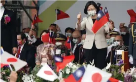  ?? Photograph: Daniel Ceng Shou-Yi/Zuma Press Wire/Rex/Shuttersto­ck ?? Taiwan president Tsai Ing-wen at the National Day celebratio­ns.