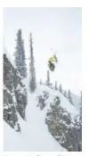  ?? Scott DW Smith for Warren Miller Films ?? George Rodney, who grew up in Denver and lives in Basalt, makes his ski- film debut in the new Warren Miller film “Line of Descent,” skiing at SilvertonM­ountain in southwest Colorado.