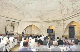  ?? ?? Una cata en la Mezquita del Alcázar durante una pasada edición de Vinoble.
