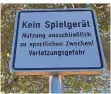  ??  ?? Dieses Schild wird ignoriert.