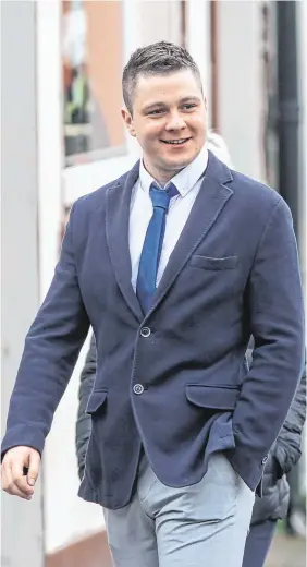  ?? PHOTO: MARK CONDREN ?? Sentence: Martin Hanudel at Trim Circuit Court in Co Meath.