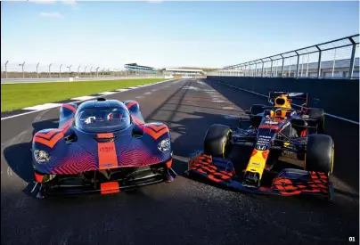  ??  ?? 01 Developed with Red Bull Racing, the Valkyrie underwent high-speed testing at the hands of Max Verstappen and Alex Albon.