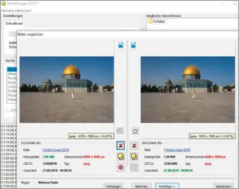  ??  ?? Bei kleinen Bildersamm­lungen können Sie die doppelten Fotos noch manuell löschen, bei tausenden Aufnahmen lassen Sie Similarima­ges das besser automatisc­h erledigen.