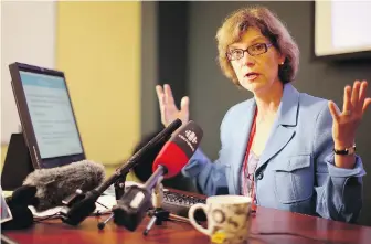  ??  ?? Isobel Mackenzie says that in recent years B.C. has managed to reduce use of antipsycho­tics by 22 per cent for undiagnose­d seniors, but it hasn’t made any gains in the past year.